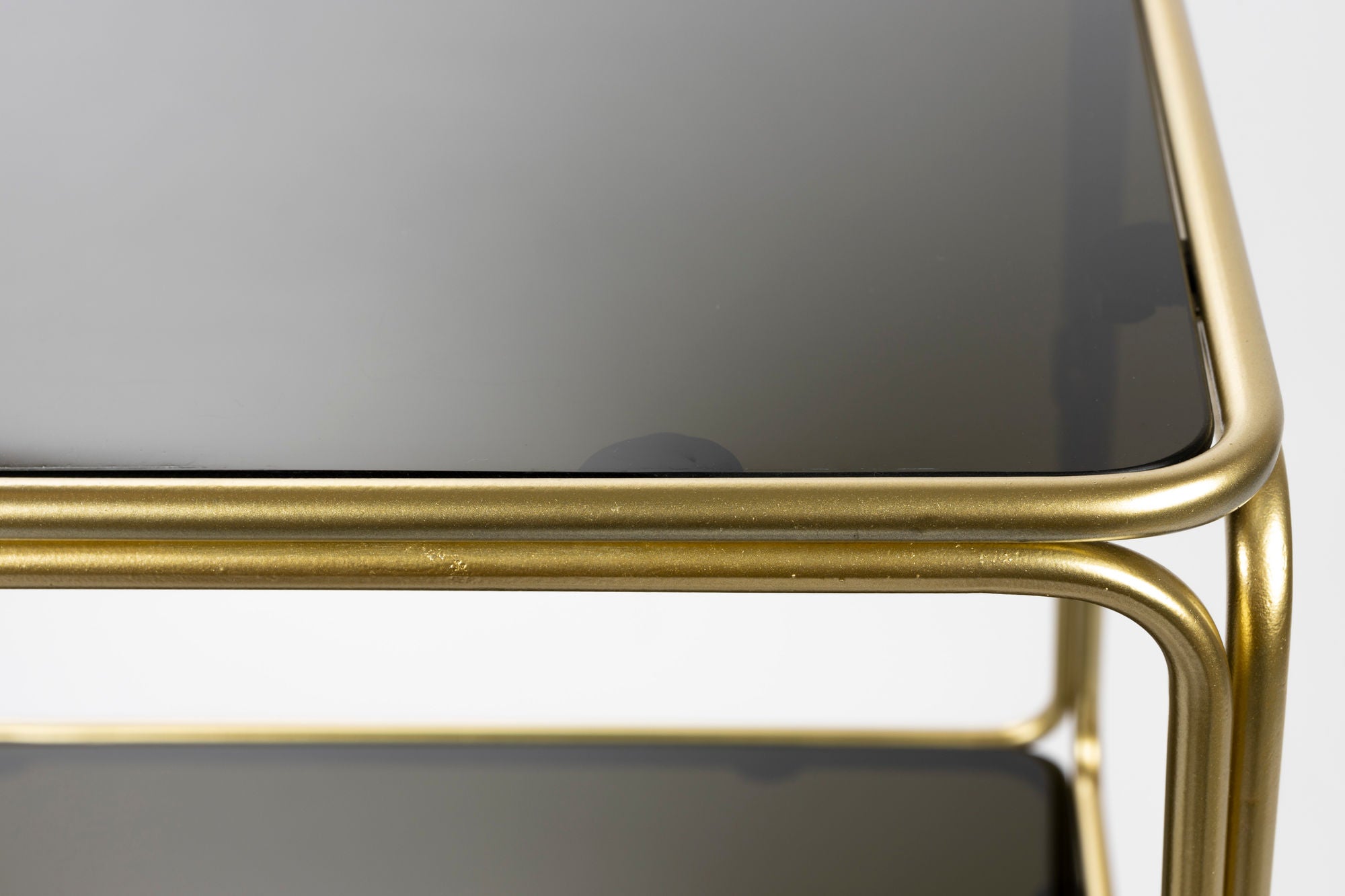 Liah Gold & Smoked Glass Display Unit